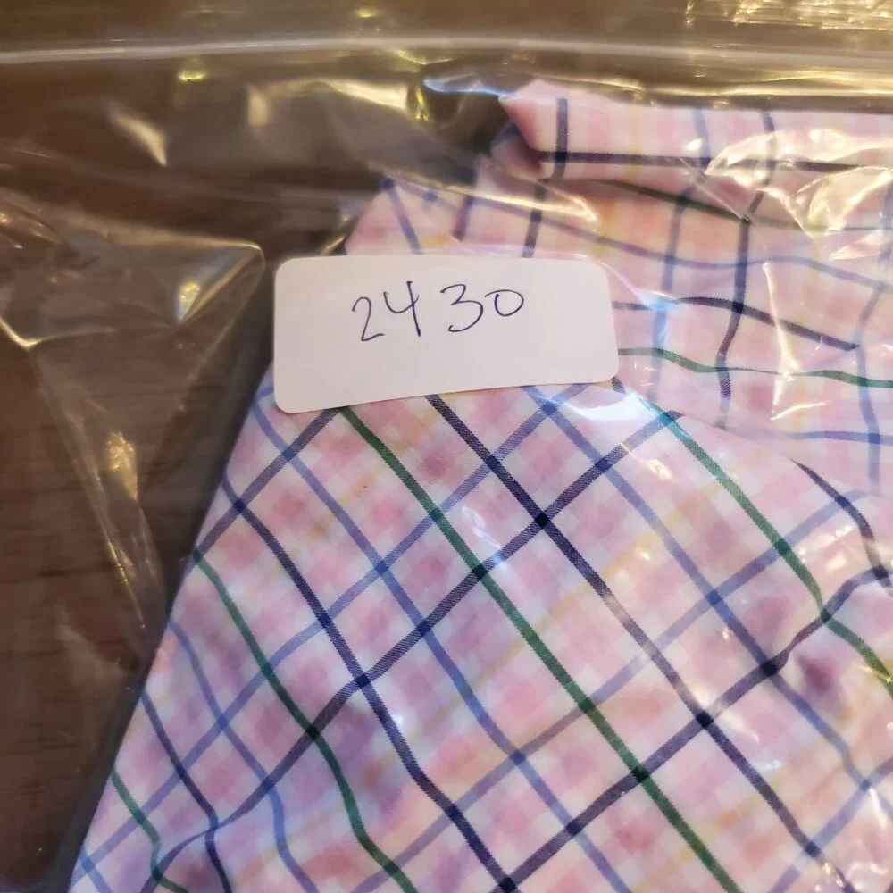 Polo Ralph Lauren Men’s XL Blue Pink Plaid Check Long‎ Sleeve Classic Fit Button
